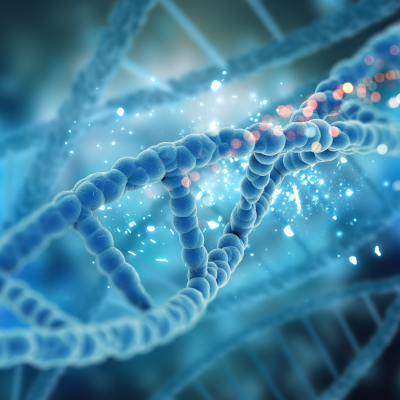 A DNA structure illustrates hormones.
